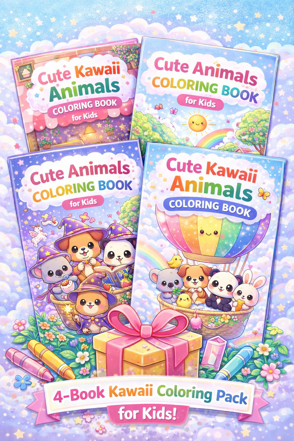 Kawaii Coloring Pack for Kids